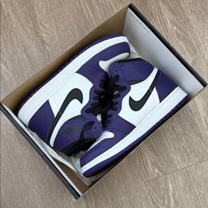 Nike Air Jordan 1 High OG - Court Purple 2.0 6Y